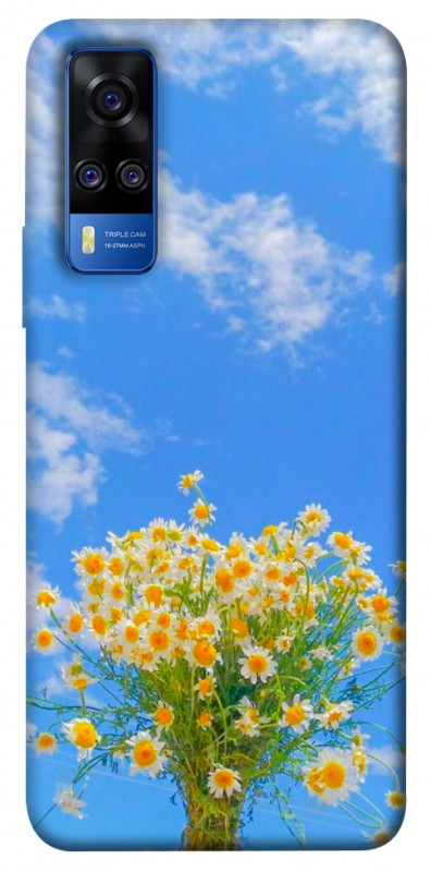 Чехол itsPrint Sky flowers для Vivo Y51a, цветы, купить оптом с доставкой