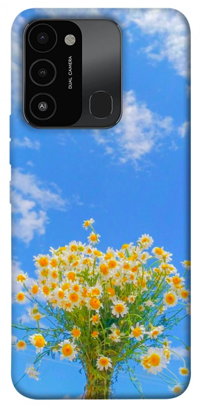 Чехол itsPrint Sky flowers для TECNO Spark 8C, цветы, купить оптом с доставкой