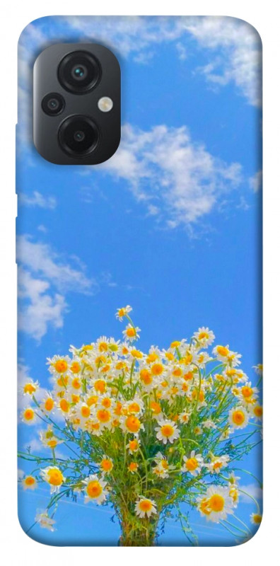 Чехол itsPrint Sky flowers для Xiaomi Poco M5, цветы, купить оптом с доставкой
