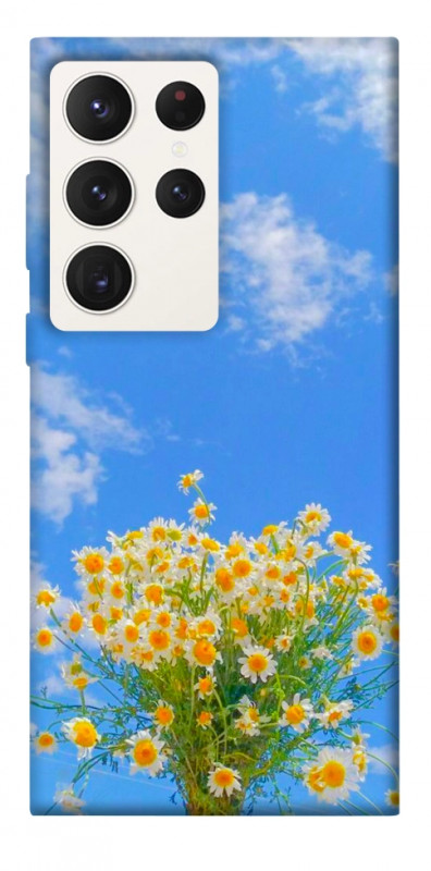 Чехол itsPrint Sky flowers для Samsung Galaxy S23 Ultra, цветы, купить оптом с доставкой
