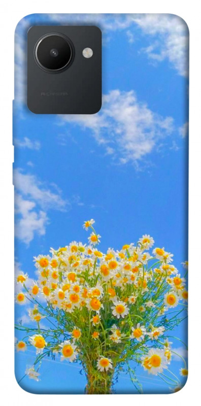 Чехол itsPrint Sky flowers для Realme C30, цветы, купить оптом с доставкой