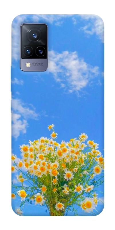 Чохол itsPrint Sky flowers для Vivo V21, квіти, купити оптом з доставкою