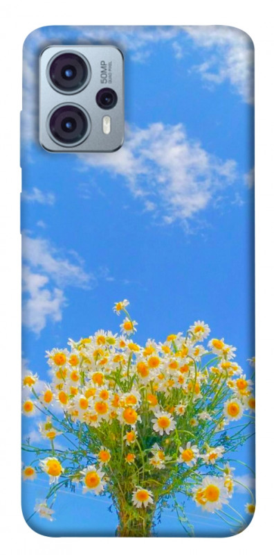 Чехол itsPrint Sky flowers для Motorola Moto G23, цветы, купить оптом с доставкой