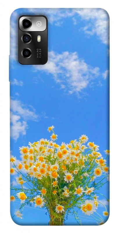 Чехол itsPrint Sky flowers для ZTE Blade V40 Vita, цветы, купить оптом с доставкой