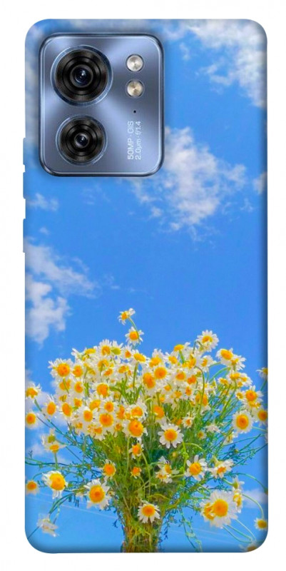 Чехол itsPrint Sky flowers для Motorola Edge 40, цветы, купить оптом с доставкой