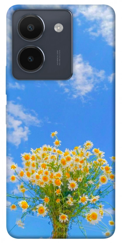 Чехол itsPrint Sky flowers для Vivo Y36, цветы, купить оптом с доставкой