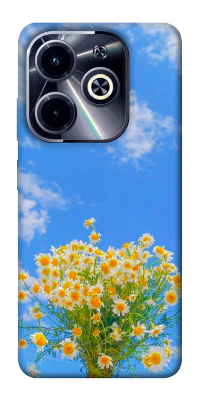 Чехол itsPrint Sky flowers для Infinix Hot 40i, цветы, купить оптом с доставкой