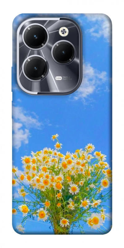 Чехол itsPrint Sky flowers для Infinix Hot 40, цветы, купить оптом с доставкой