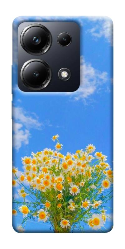 Чехол itsPrint Sky flowers для Xiaomi Redmi 13 4G / Poco M6 4G, цветы, купить оптом с доставкой