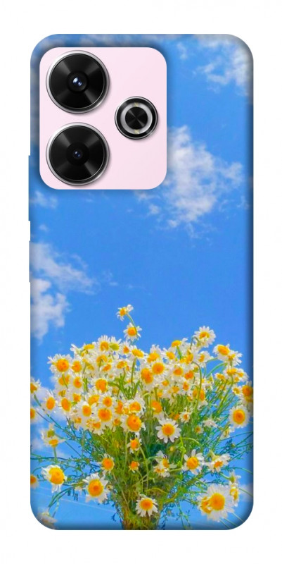 Чехол itsPrint Sky flowers для Xiaomi Redmi 13 4G / Poco M6 4G, цветы, купить оптом с доставкой