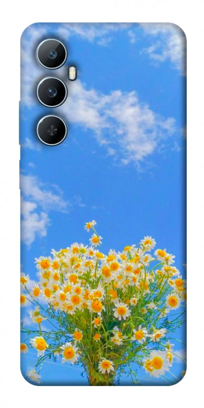 Чехол itsPrint Sky flowers для Realme C65 4G, цветы, купить оптом с доставкой