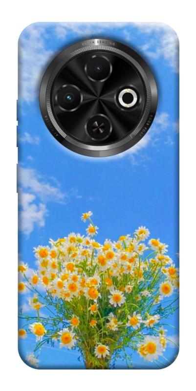Чохол itsPrint Sky flowers для TECNO Spark 30C, квіти, купити оптом з доставкою