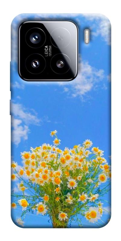 Чехол itsPrint Sky flowers для Xiaomi 15, цветы, купить оптом с доставкой