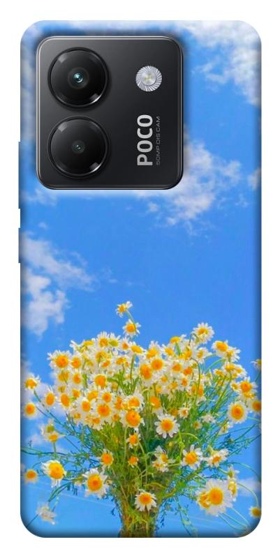 Чехол itsPrint Sky flowers для Xiaomi Poco M7 Pro 5G, цветы, купить оптом с доставкой