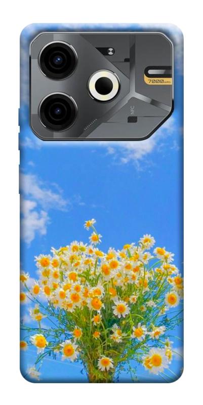 Чехол itsPrint Sky flowers для TECNO Pova 6 Neo (LI6), цветы, купить оптом с доставкой