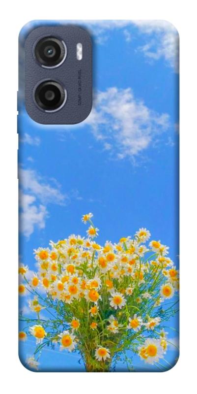 Чехол itsPrint Sky flowers для Motorola Moto G05, цветы, купить оптом с доставкой