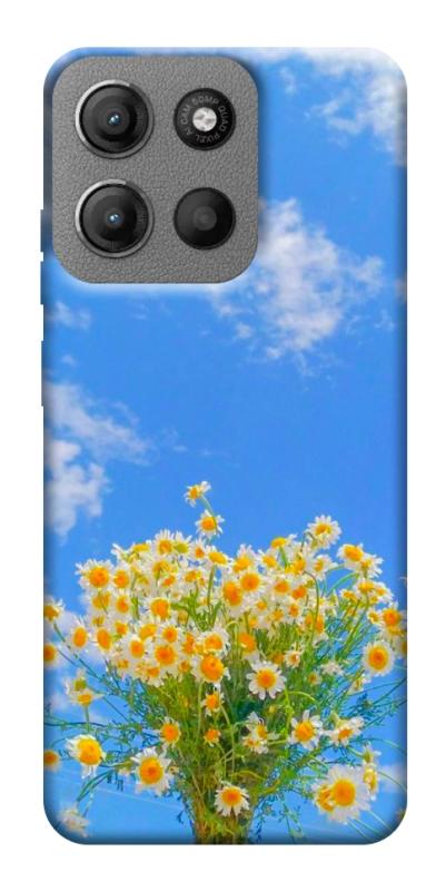 Чехол itsPrint Sky flowers для Motorola Moto G15 4G, цветы, купить оптом с доставкой