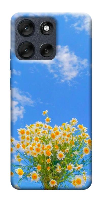 Чехол itsPrint Sky flowers для Motorola Moto G56 5G, цветы, купить оптом с доставкой