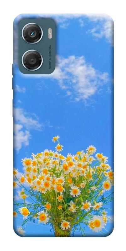 Чехол itsPrint Sky flowers для Motorola Moto G06, цветы, купить оптом с доставкой