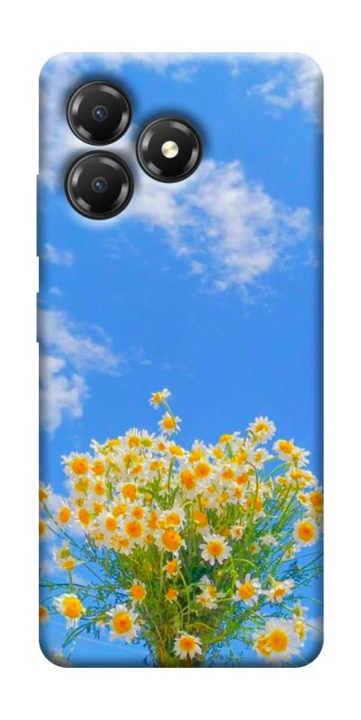 Чохол itsPrint Sky flowers для ZTE Blade A36, квіти, купити оптом з доставкою