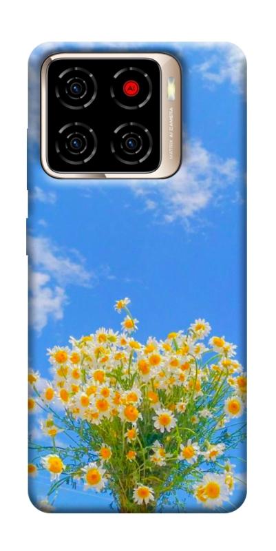 Чехол itsPrint Sky flowers для ZTE Blade A56, цветы, купить оптом с доставкой