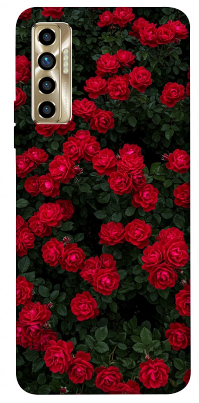 Чехол itsPrint Eternal roses для TECNO Camon 17P, цветы, купить оптом с доставкой