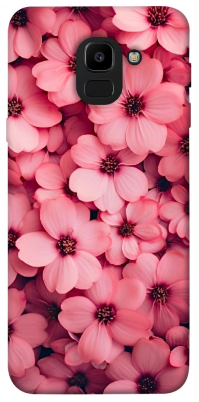 Чехол itsPrint Pink flowers для Samsung J600F Galaxy J6 (2018), цветы, купить оптом с доставкой