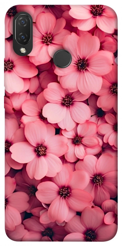 Чехол itsPrint Pink flowers для Huawei P Smart+ (nova 3i), цветы, купить оптом с доставкой