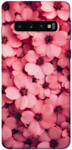 Чехол itsPrint Pink flowers для Samsung Galaxy S10