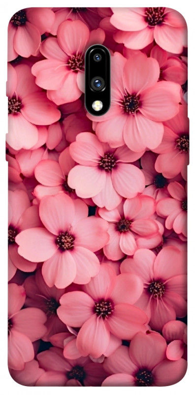 Чехол itsPrint Pink flowers для OnePlus 7, цветы, купить оптом с доставкой
