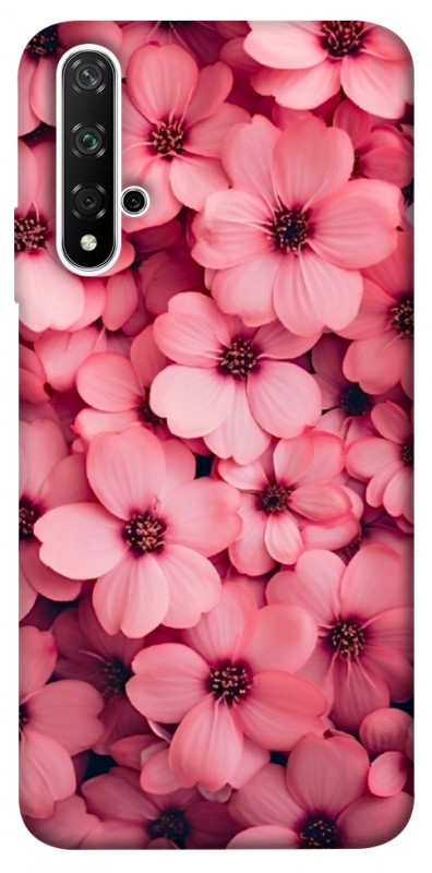 Чехол itsPrint Pink flowers для Huawei Honor 20 / Nova 5T, цветы, купить оптом с доставкой