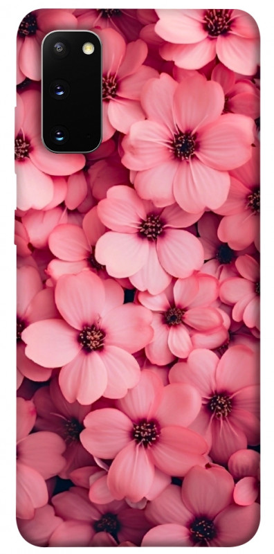 Чехол itsPrint Pink flowers для Samsung Galaxy S20, цветы, купить оптом с доставкой