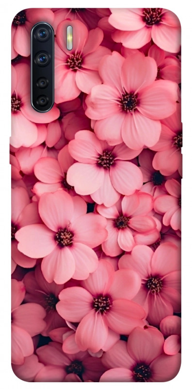 Чехол itsPrint Pink flowers для Oppo A91, цветы, купить оптом с доставкой