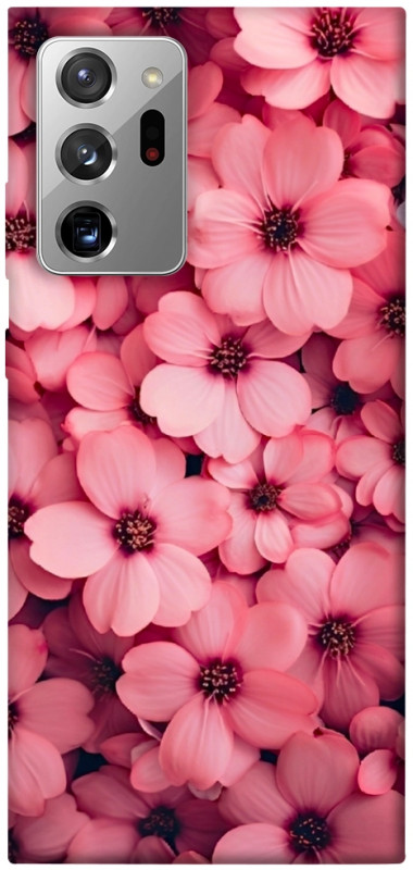 Чехол itsPrint Pink flowers для Samsung Galaxy Note 20 Ultra, цветы, купить оптом с доставкой
