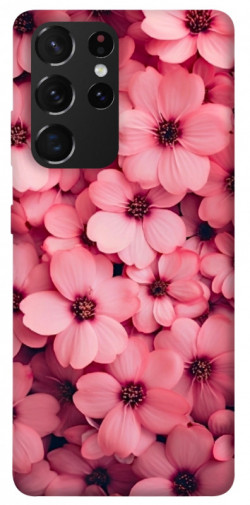 Чехол itsPrint Pink flowers для Samsung Galaxy S21 Ultra