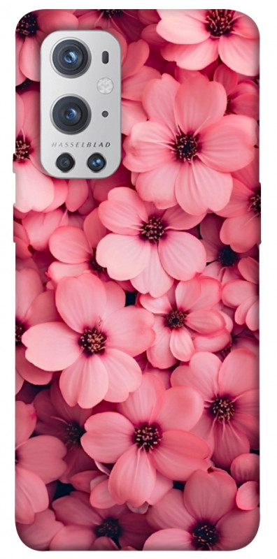 Чехол itsPrint Pink flowers для OnePlus 9 Pro, цветы, купить оптом с доставкой