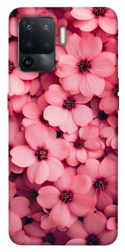 Чехол itsPrint Pink flowers для Oppo Reno 5 Lite
