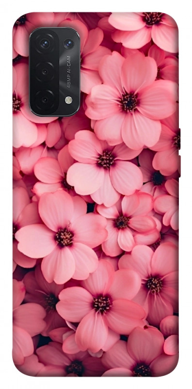Чехол itsPrint Pink flowers для Oppo A54 4G, цветы, купить оптом с доставкой