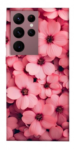 Чехол itsPrint Pink flowers для Samsung Galaxy S22 Ultra