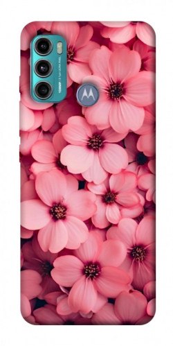 Чехол itsPrint Pink flowers для Motorola Moto G60