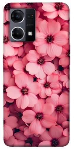 Чохол itsPrint Pink flowers для Oppo Reno 7 4G