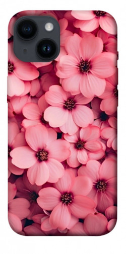 Чехол itsPrint Pink flowers для Apple iPhone 14 (6.1")
