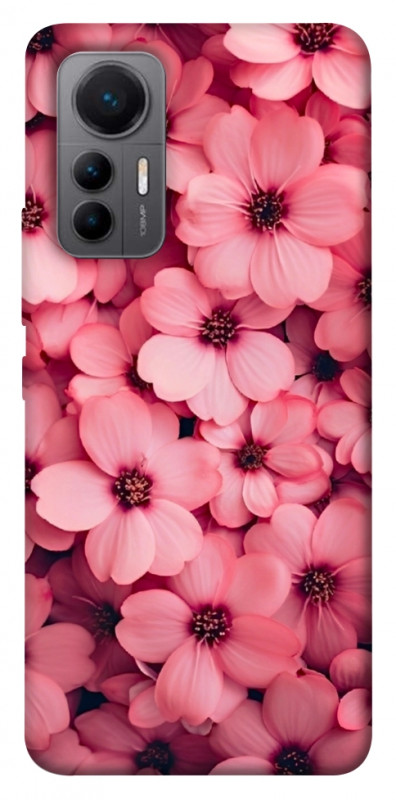 Чехол itsPrint Pink flowers для Xiaomi 12 Lite, цветы, купить оптом с доставкой