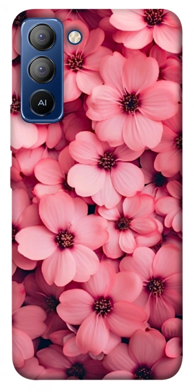 Чехол itsPrint Pink flowers для TECNO Pop 5 LTE, цветы, купить оптом с доставкой