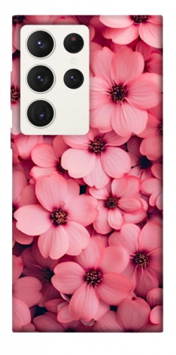 Чехол itsPrint Pink flowers для Samsung Galaxy S23 Ultra