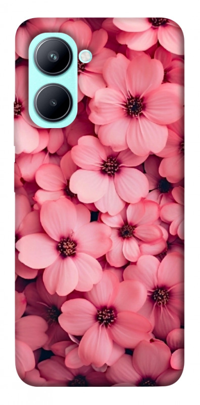 Чехол itsPrint Pink flowers для Realme C33, цветы, купить оптом с доставкой