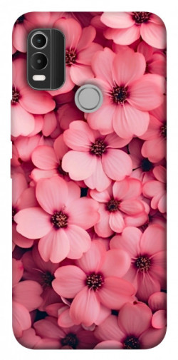 Чехол itsPrint Pink flowers для Nokia C21 Plus
