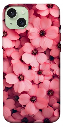 Чехол itsPrint Pink flowers для Apple iPhone 15 Plus (6.7")