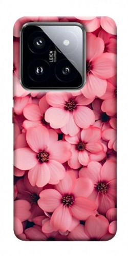 Чехол itsPrint Pink flowers для Xiaomi 14 Pro