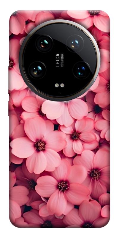 Чехол itsPrint Pink flowers для Xiaomi 14 Ultra, цветы, купить оптом с доставкой